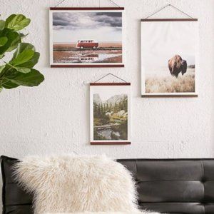 NWT Urban Outfitters Wooden Print Dowel Hanger